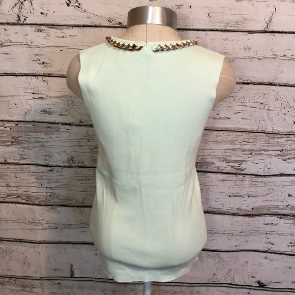 Carmen Marc Valvo Sleeveless Chainlink Neckline Size Medium - Picture 4 of 6